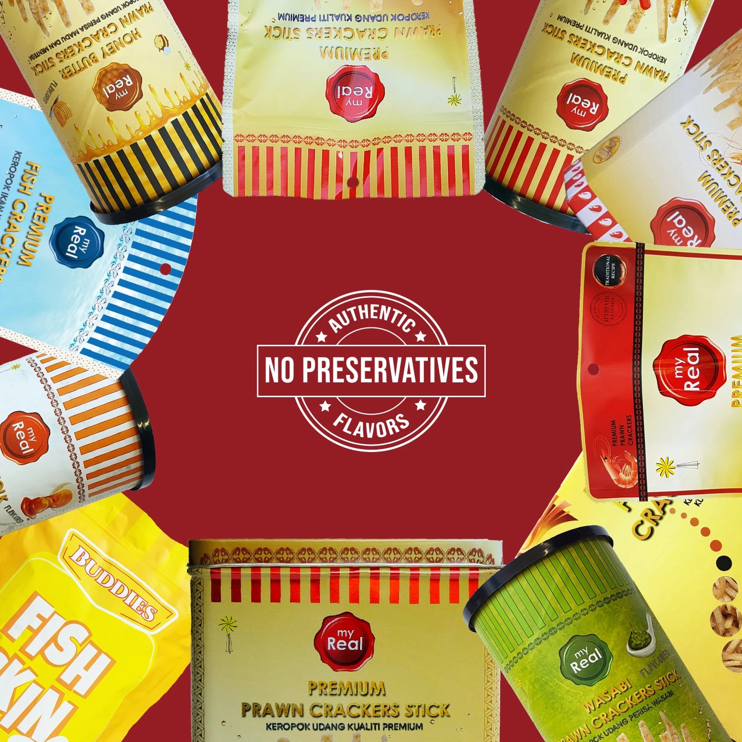 myReal Premium Fish Crackers 50g