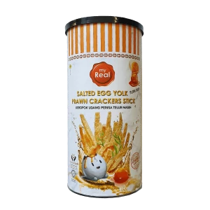 myReal Salted Egg Yolk Prawn Crackers Stick 100g
